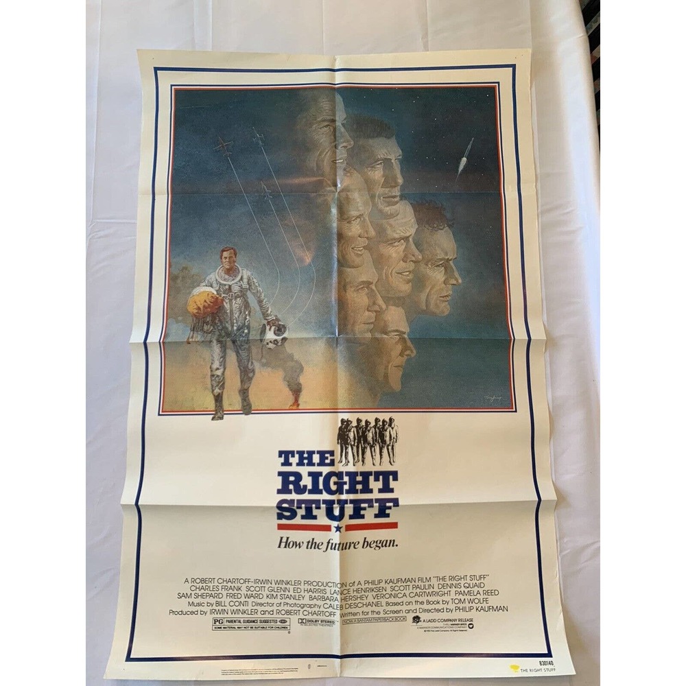 The Right Stuff Original One Sheet Movie Poster - Folded - 1983
